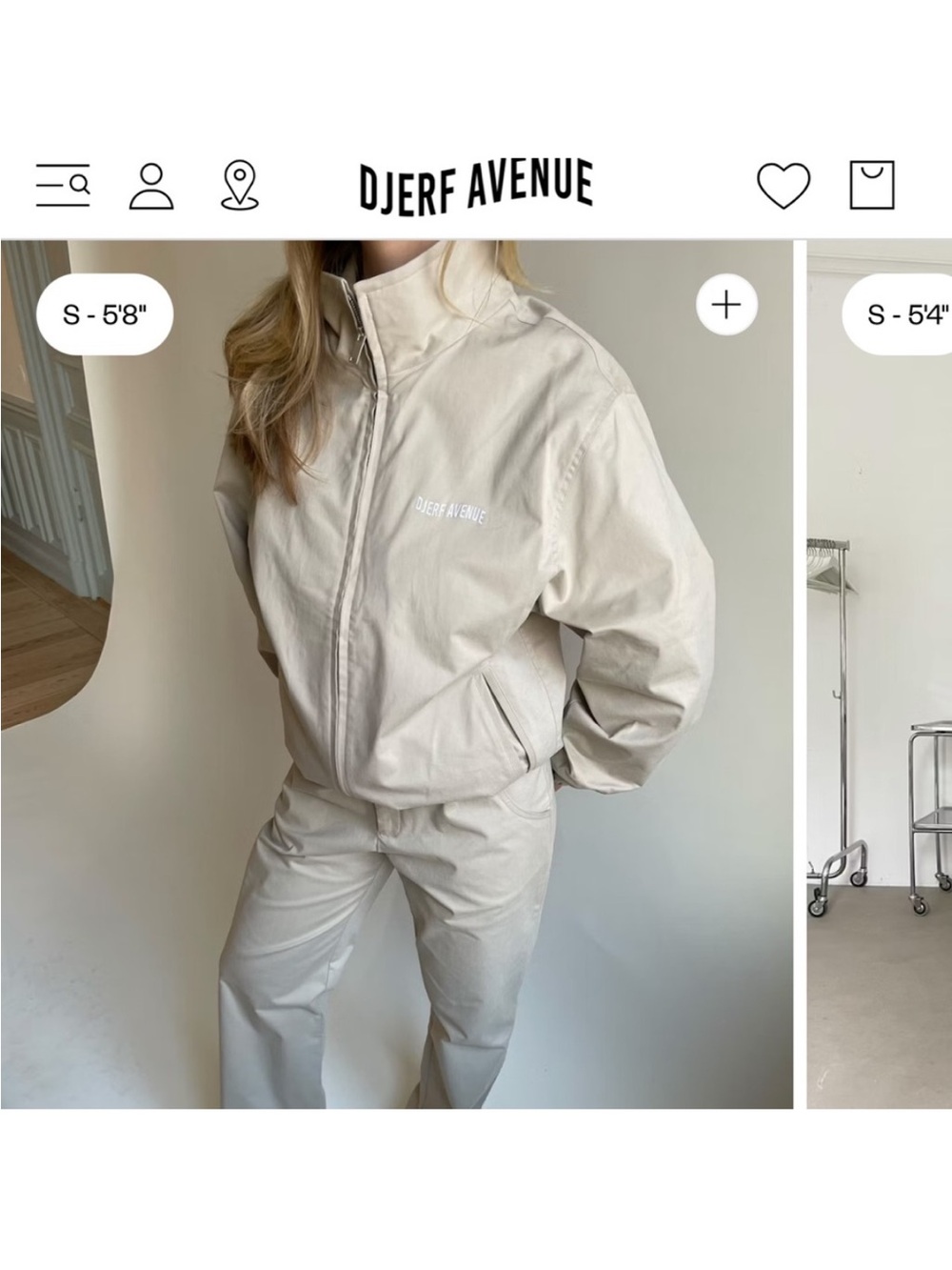 Djerf Avenue Oversized Jacket, Sand Color, Size M - Picture 7 of 7